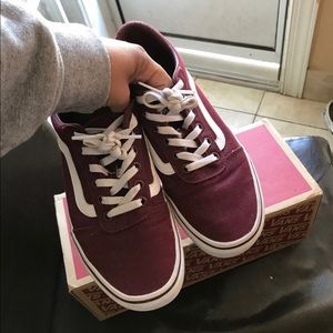 Burgandy Vans